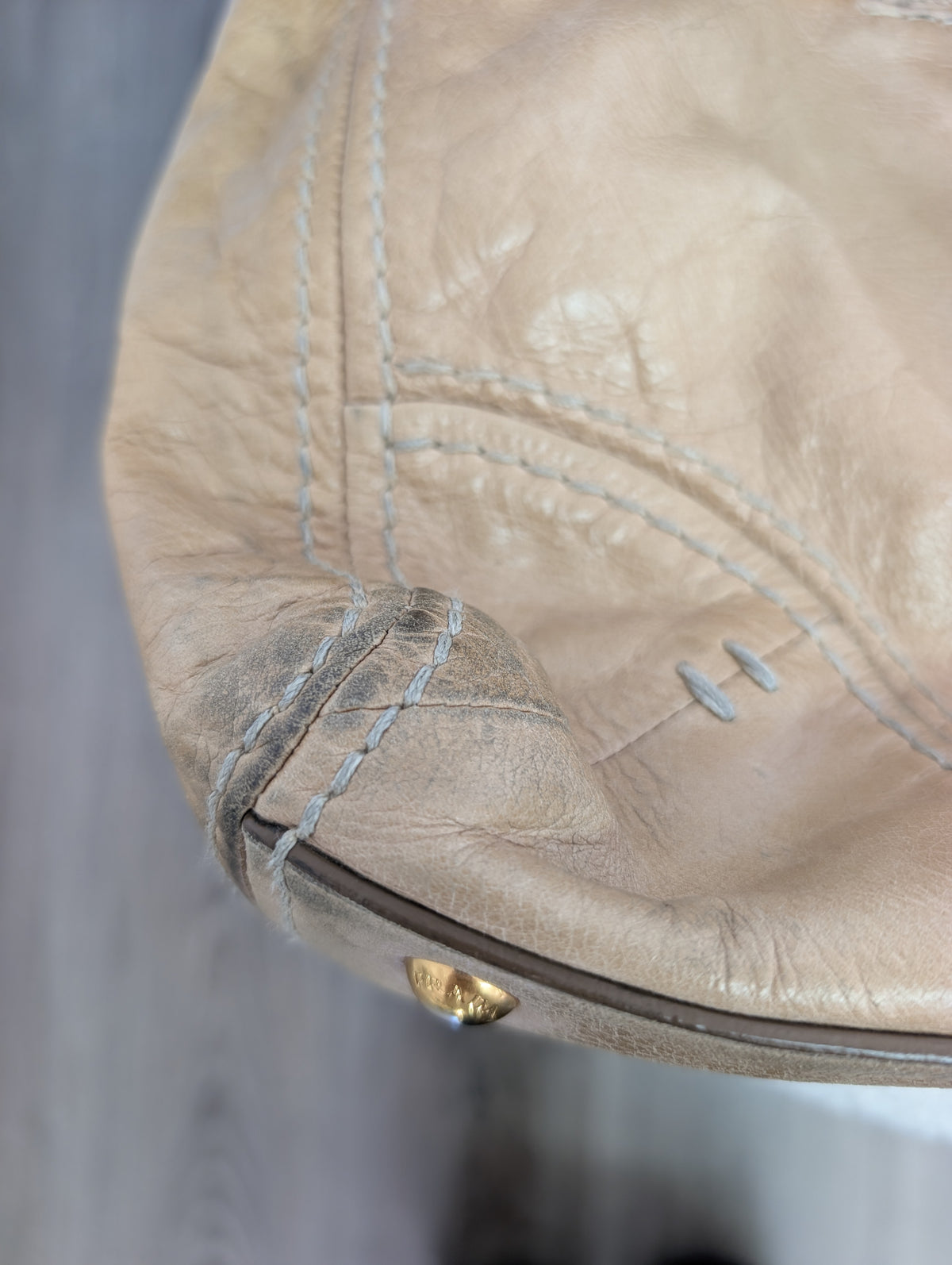 Prada Vitello Shine Satchel Bag