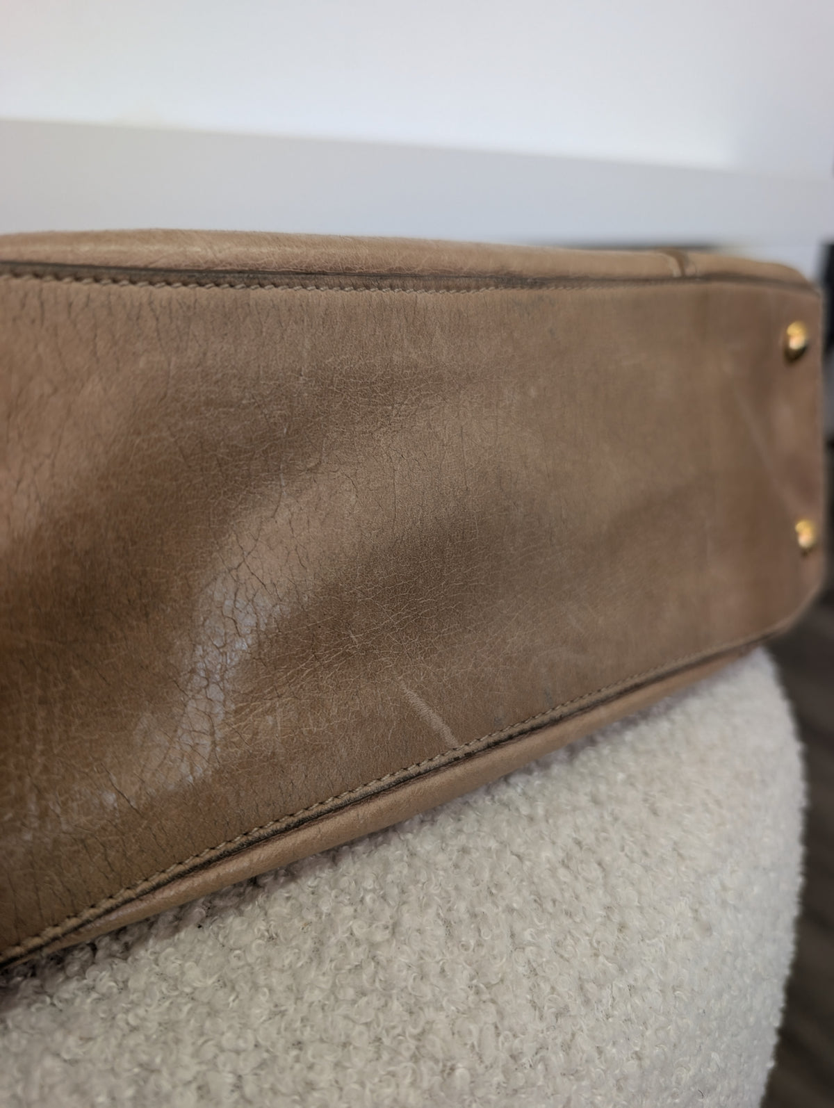 Prada Vitello Shine Satchel Bag