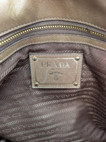 Prada Vitello Shine Satchel Bag