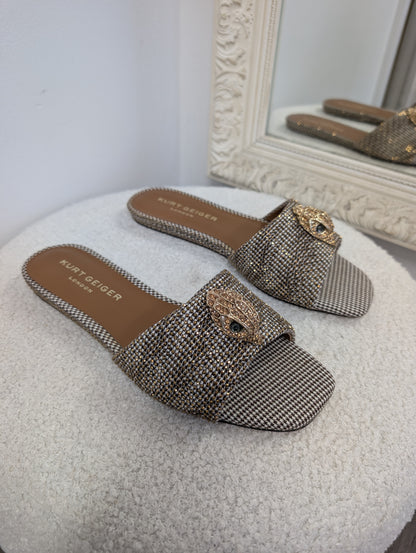 Kurt Geiger Kensington Flat Slides. Size 38.