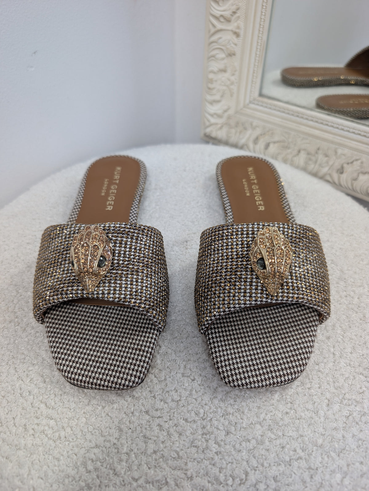 Kurt Geiger Kensington Flat Slides. Size 38.