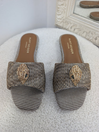 Kurt Geiger Kensington Flat Slides. Size 38.