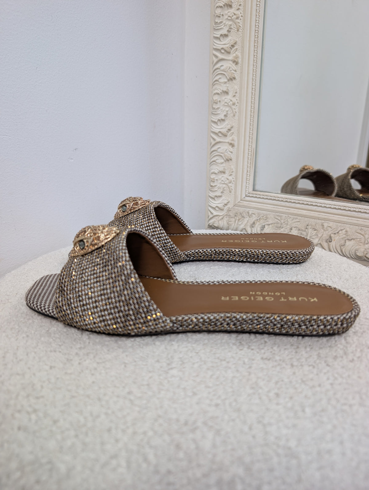 Kurt Geiger Kensington Flat Slides. Size 38.