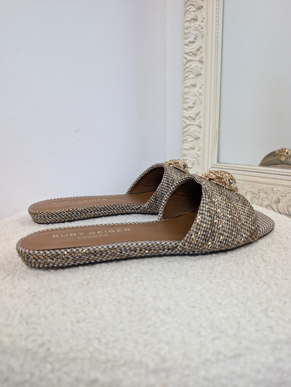 Kurt Geiger Kensington Flat Slides. Size 38.