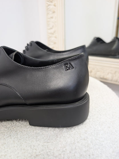 Emporio Armani Lace Up Derby Shoes. Size 38.