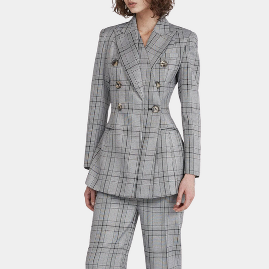 Checkered Penrith Blazer Jacket, AU 8
