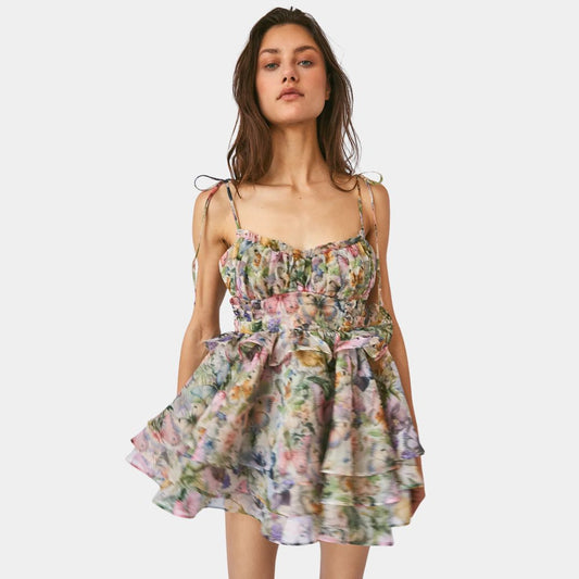 The Butterfly Botanics Shakespeare Puff Dress, Selkie, AU 8