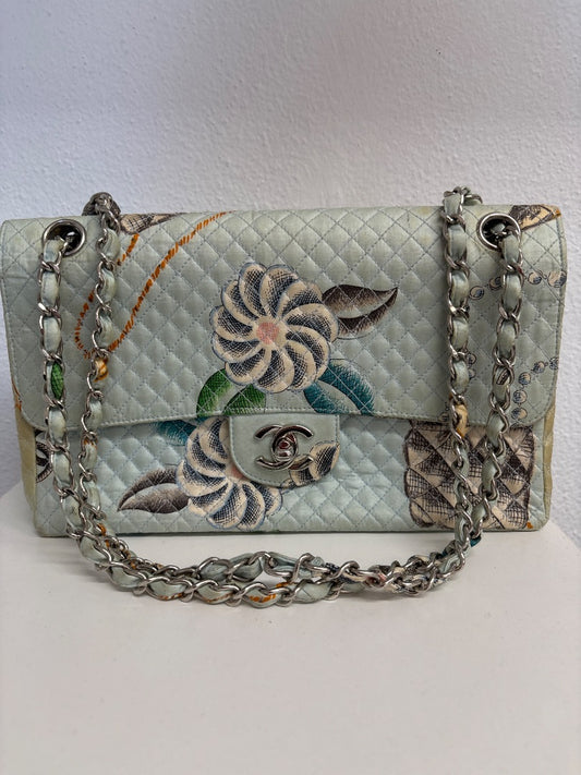 1996 Canvas Blue Flap, Chanel
